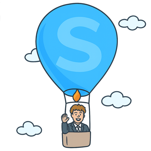 Pieter de Bruijn in a Balloon